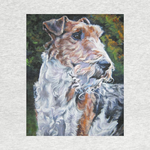 wire fox terrier fine art painting by LASHEPARD